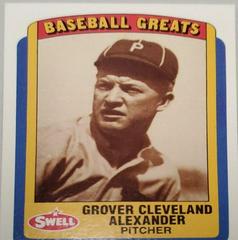 Grover Cleveland Alexander #30 Baseball Cards 1990 Swell Greats Prices