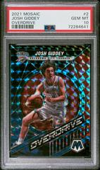 Josh Giddey Basketball Cards 2021 Panini Mosaic Overdrive Prices