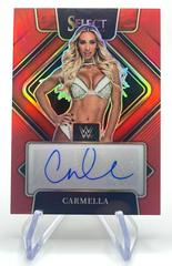 Carmella [Red Prizm] Wrestling Cards 2022 Panini Select WWE Signatures Prices