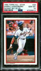 Darryl Strawberry Baseball Cards 1984 Topps All Star Glossy Set of 40 Prices
