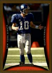 Eli Manning [Gold] #6 Football Cards 2008 Bowman Prices