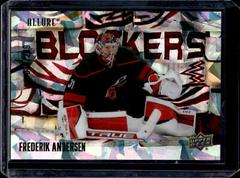 Frederik Andersen [Red] #BL-28 Hockey Cards 2022 Upper Deck Allure Blockers Prices