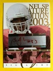 Bryant Johnson [Red] #BR Football Cards 2003 SP Signature Signature Edition Prices