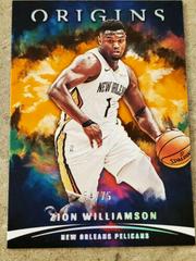 Zion Williamson [Orange] #1 Basketball Cards 2021 Panini Origins Prices