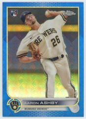 Aaron Ashby [Blue] #91 Baseball Cards 2022 Topps Chrome Logofractor Prices
