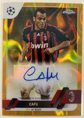 Cafu [Gold Lava] Soccer Cards 2022 Topps Chrome UEFA Club Competitions Autographs Prices