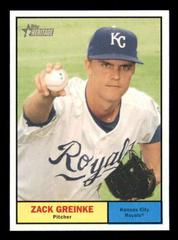 Zack Greinke [Yellow Blue Nameplate] #94 Baseball Cards 2010 Topps Heritage Prices