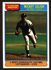 Mickey Lolich #3 Baseball Cards 1976 Topps Prices