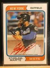 Starling Marte [Special Edition Red Ink] #ROA-SM Baseball Cards 2023 Topps Heritage Real One Autographs High Number Prices