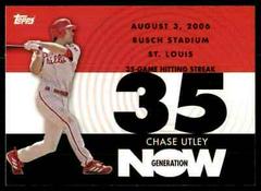 Chase Utley Baseball Cards 2007 Topps Generation Now Prices