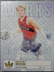 Gradey Dick #22 Basketball Cards 2023 Panini Court Kings Works in Progress Prices