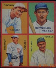 Bishop, Cissell [Cronin, Reynolds] Baseball Cards 1935 Goudey 4 in 1 Prices