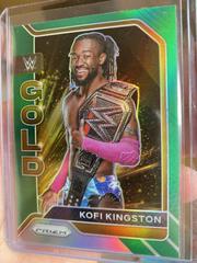 Kofi Kingston [Green Prizm] Wrestling Cards 2022 Panini Prizm WWE Gold Prices