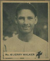 Jerry Walker #48 Baseball Cards 1936 World Wide Gum Prices