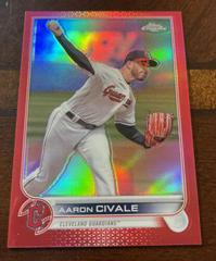 Aaron Civale [Red] #USC160 Baseball Cards 2022 Topps Chrome Update Prices