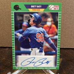 Brett Baty [Green] Baseball Cards 2021 Pro Set Autographs Prices