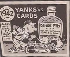 Yanks VS Cards [1942] #39 Baseball Cards 1967 Laughlin World Series Prices