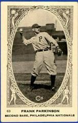 Frank Parkinson Baseball Cards 1922 Neilson's Chocolate Type I Prices