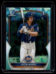 Jacob Reimer [Aqua] #BCP-181 Baseball Cards 2023 Bowman Chrome Prospects Sapphire Prices