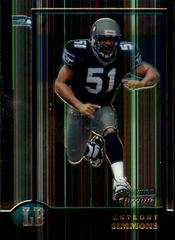Anthony Simmons #19 Football Cards 1998 Bowman Chrome Prices