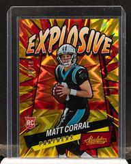 Matt Corral [Gold] Football Cards 2022 Panini Absolute Explosive Prices