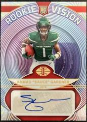 Ahmad 'Sauce' Gardner [Red] #RVS-AG Football Cards 2022 Panini Illusions Rookie Vision Signatures Prices
