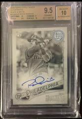 Rhys Hoskins [Black & White] #GQA-RHO Baseball Cards 2018 Topps Gypsy Queen Autographs Prices