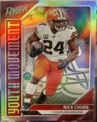 Nick Chubb #YM-18 Football Cards 2023 Panini Prestige Youth Movement Prices