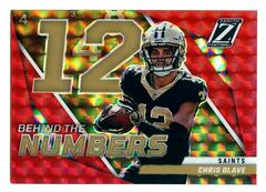 Chris Olave [Red] #BN-CO Football Cards 2022 Panini Zenith Behind the Numbers Prices