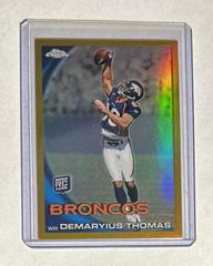 Demaryius Thomas [With Helmet Gold Refractor] #C110 Football Cards 2010 Topps Chrome Prices