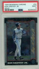 Ken Griffey Jr. #52 Baseball Cards 1999 Bowman Chrome Gold Prices