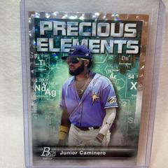 Junior Caminero [Ice] #PE-2 Baseball Cards 2023 Bowman Platinum Precious Elements Prices