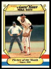 Mike Witt Baseball Cards 1987 Fleer Award Winners Prices
