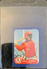 Vince Coleman Baseball Cards 1986 Fleer Mini Prices