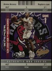 Vince Carter [Promotional Sample] #1 Basketball Cards 2003 Fleer Authentix Prices