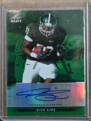 Dion Sims [Green Autograph] #BA-DS1 Football Cards 2013 Leaf Metal Draft Prices