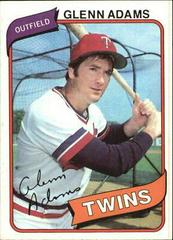 Glenn Adams #604 Baseball Cards 1980 Topps Prices