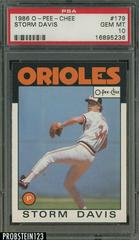 Storm Davis #179 Baseball Cards 1986 O Pee Chee Prices