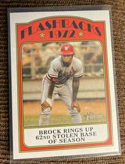 Lou Brock Baseball Cards 2021 Topps Heritage Flashbacks Prices