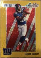 Saquon Barkley [Spectrum Gold] #SB Football Cards 2018 Panini Absolute Introductions Prices