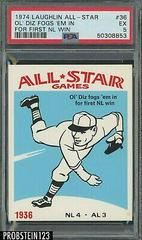 OL Diz Fogs EM in [For First NL Win] Baseball Cards 1974 Laughlin All Star Prices