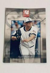 Mark Buehrle #86 Baseball Cards 2002 Donruss Elite Prices