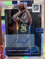 Bennedict Mathurin #ROA-BNM Basketball Cards 2022 Panini Donruss Optic Rookie Autographs Prices