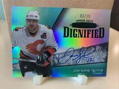Jarome Iginla [Autograph Green] #D-23 Hockey Cards 2022 Upper Deck Stature Dignified Prices