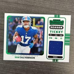 wan'dale robinson #RSV-WDR Football Cards 2022 Panini Contenders Rookie Ticket Swatches Prices