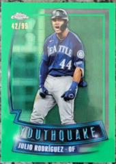 Julio Rodriguez [Green] #YQ-1 Baseball Cards 2023 Topps Chrome Youthquake Prices