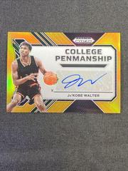 Ja'Kobe Walter [Gold] #CP-JBW Basketball Cards 2023 Panini Prizm Draft Picks College Penmanship Autographs Prices