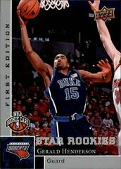Gerald Henderson #185 Basketball Cards 2009 Upper Deck First Edition Prices