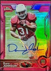David Johnson [Autograph Pink Refractor] #177 Football Cards 2015 Topps Chrome Mini Prices
