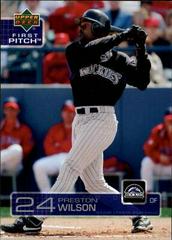 Preston Wilson Baseball Cards 2003 Upper Deck First Pitch Prices